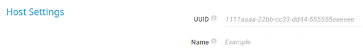 Host Settings